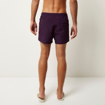 Dark purple swim shorts